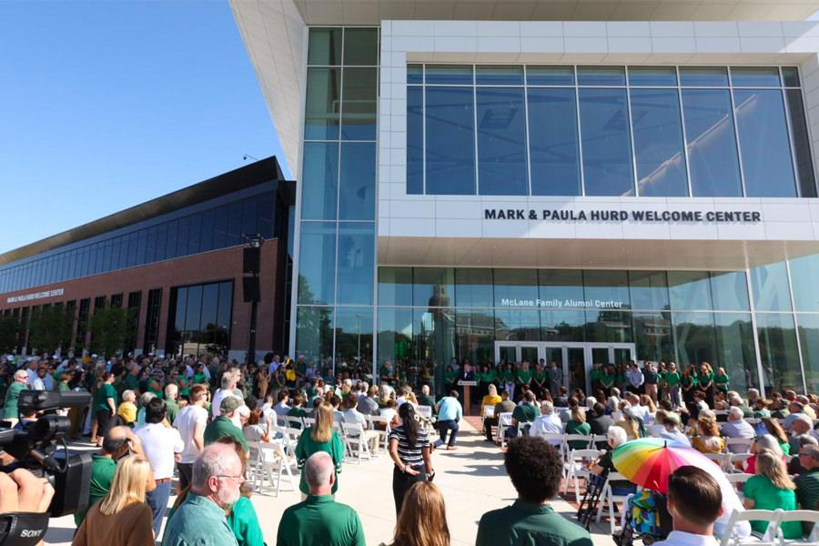 Hurd Center Opening and Dedication with Crowds