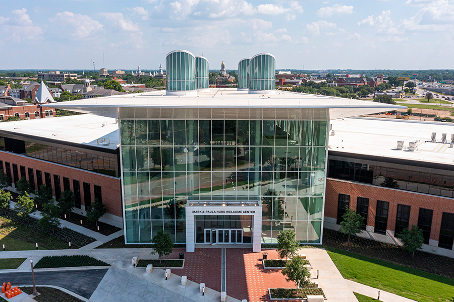 Aerial Image of the Hurd Center and Campus
