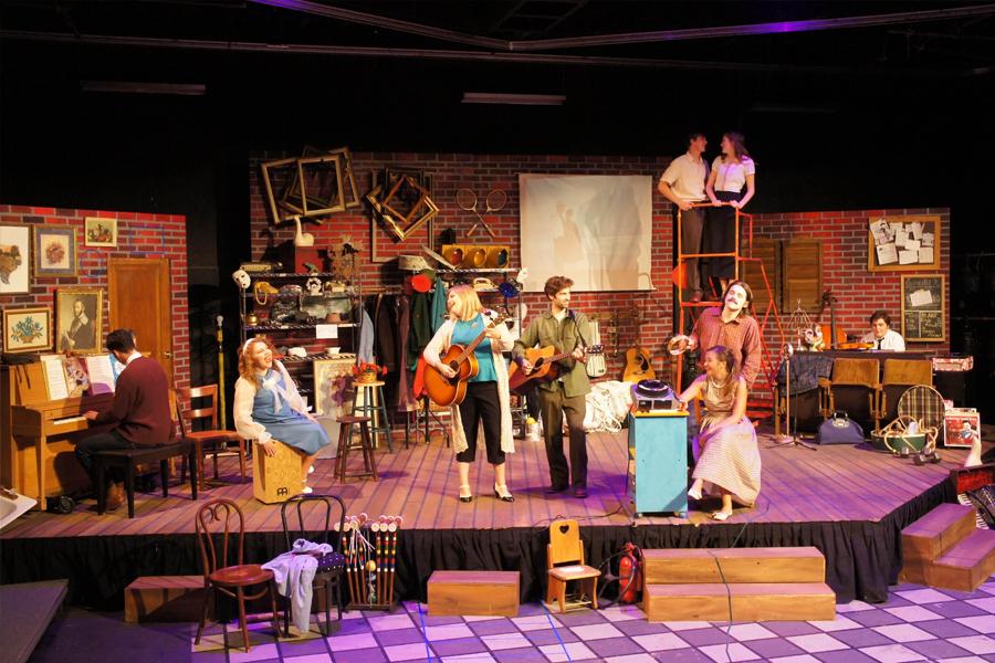 Baylor Theatre performs a play on stage